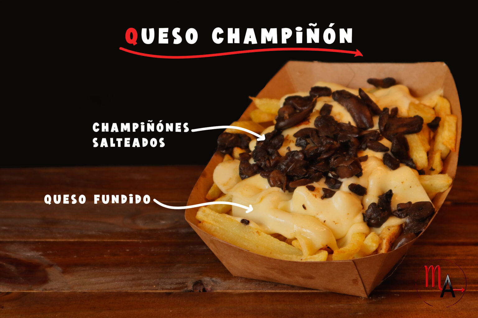 5 queso champiñones